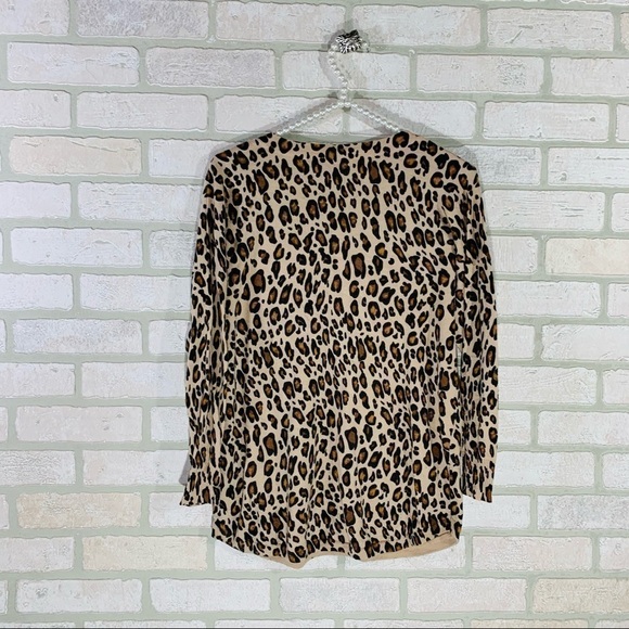 Joie Bold Leopard Print Chyanne Sweater Size S - Picture 8 of 10